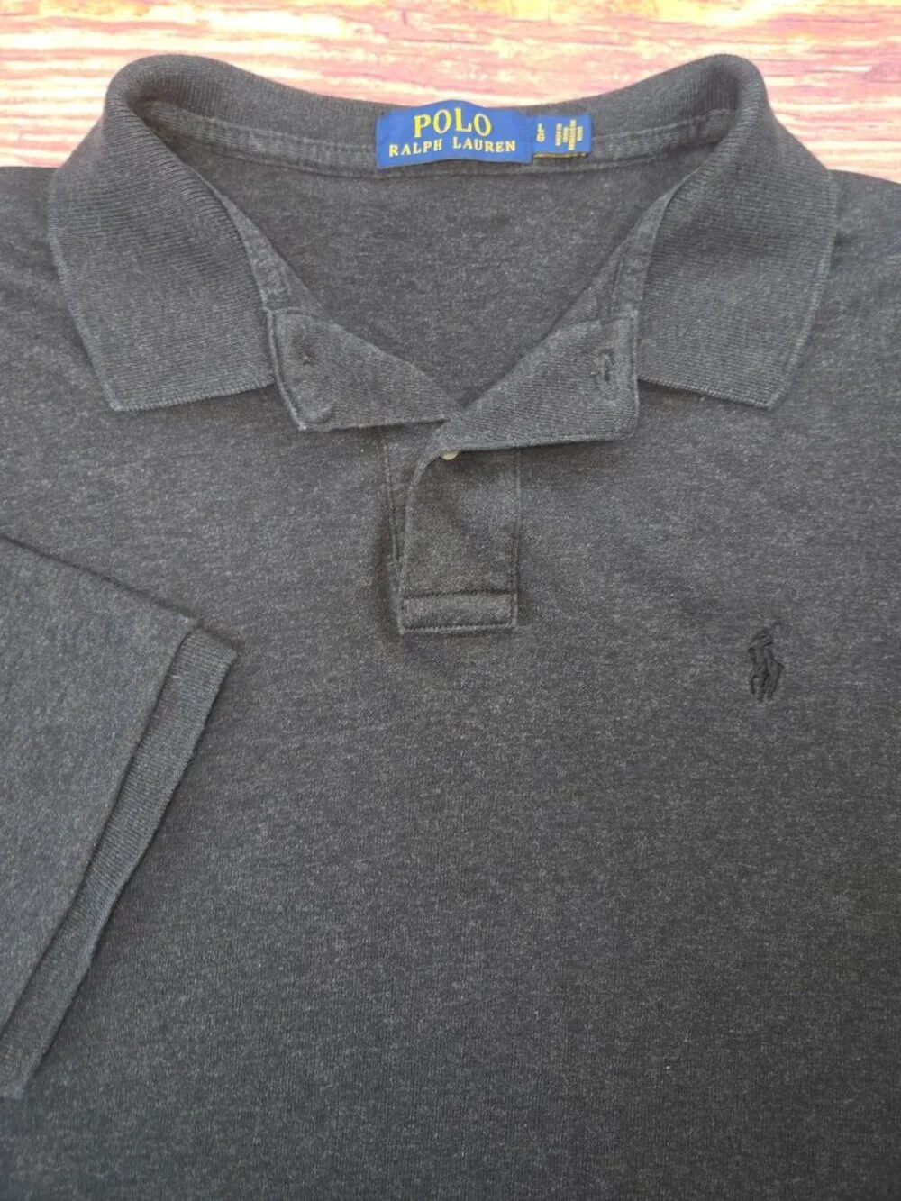Polo Ralph Lauren Mens Gray Short Sleeve Polo Large